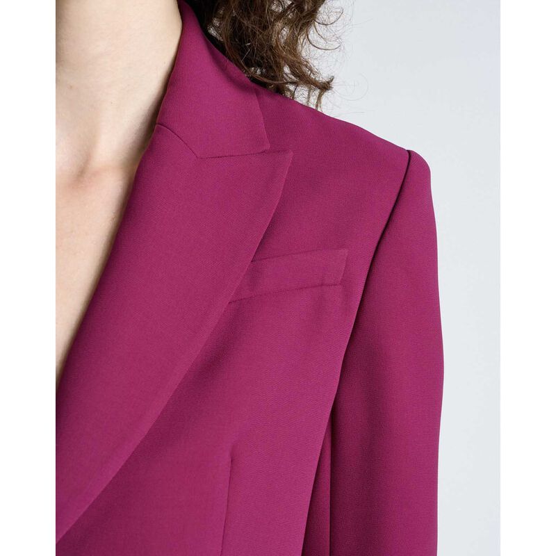Cue Magenta Double Weave Tailored Blazer image number 2